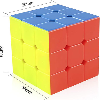 D-FantiX Cyclone Boys 3x3 Speed Cube Stickerless Magic Cube 3x3x3 Puzzles Toys (56mm)