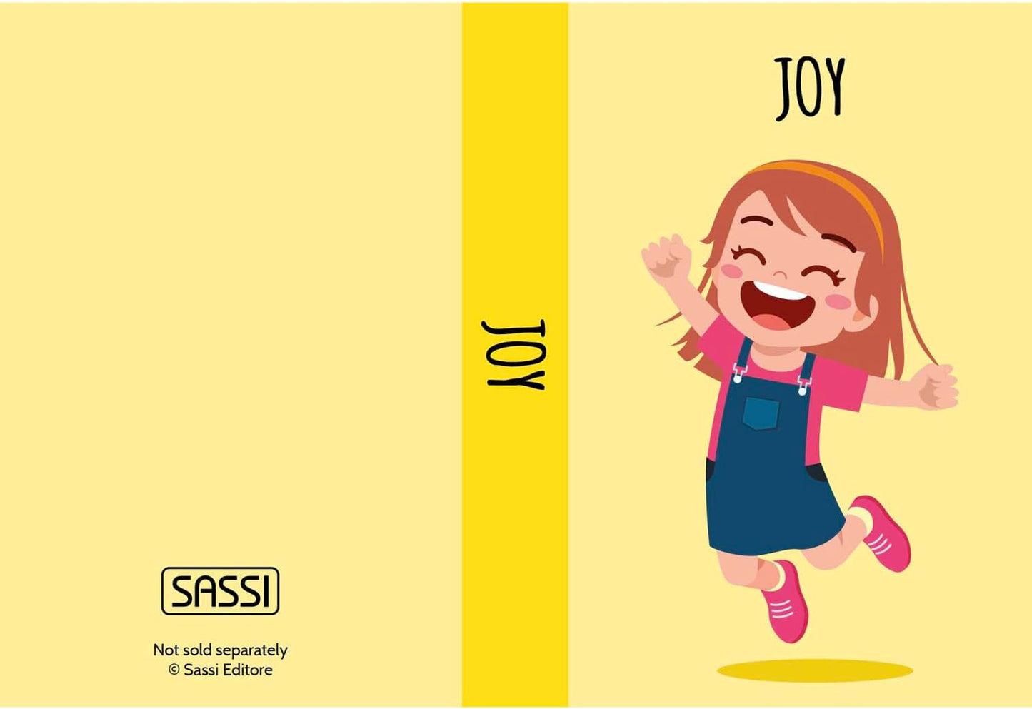 Sassi: My First Library - Emotions- 8 Cardboard Mini-Book Set, Feelings Development, Rhyming Stories, Portable Box, Read-Learn-Play, Kids-Toddlers 2+