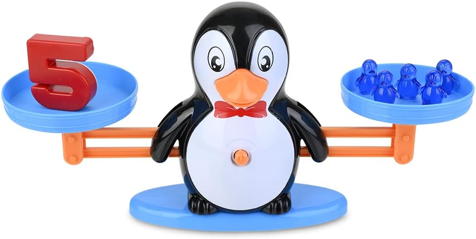 Discovery Toys Penguin Balance | Kindergarten Balance Math Game | Balance Counting Toys | Learning Stem Montessori Toys Educational w/Penguin Scale, Cards, Balancing Numbers for Kids
