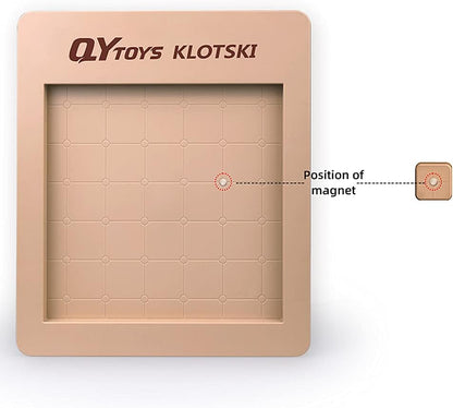 LiangCuber QY Toys 48 Klotski Puzzle Magnetic Sliding Number Puzzle ABS 7x7 Klotski Brain Teasers Toy Tangram Jigsaw Intelligence