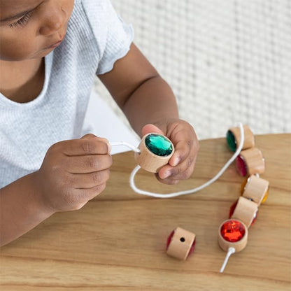 Fat Brain Toys Lacing Gems Early Learning Toys for Ages 3 to 6
