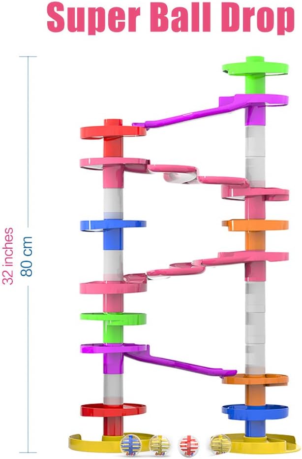 WEofferwhatYOUwant Ball Drop Spacers – 9-Piece Expansion Set for Marble Run Towers, Ramps & Tracks – STEM Building Toy Accessories for Toddlers, Kids, Preschool Learning & Montessori Play