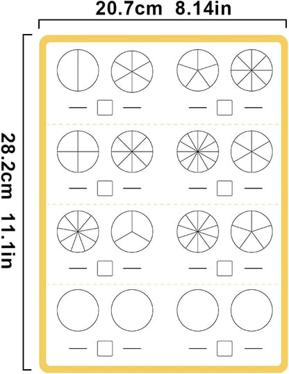 Lachilly 10 Pack Number Bonds Learning Big Cards, Double-Side Dry Erase Board, Math Manipulatives Ten Frame Teaching Resources for Homeschool Perschool Primary School Supplies, 8.26x11.22 Inch