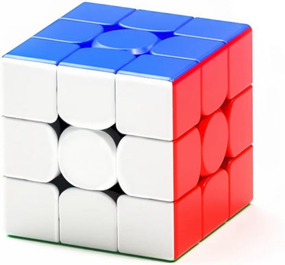3x3 Speed Cube Stickerless with Stand & Tutorial: Problem-Solving Brain Teaser, Easy Turning Sensory Puzzle Toy Easter Gift Basket Stuffers for Boys 6-12, STEM Educational