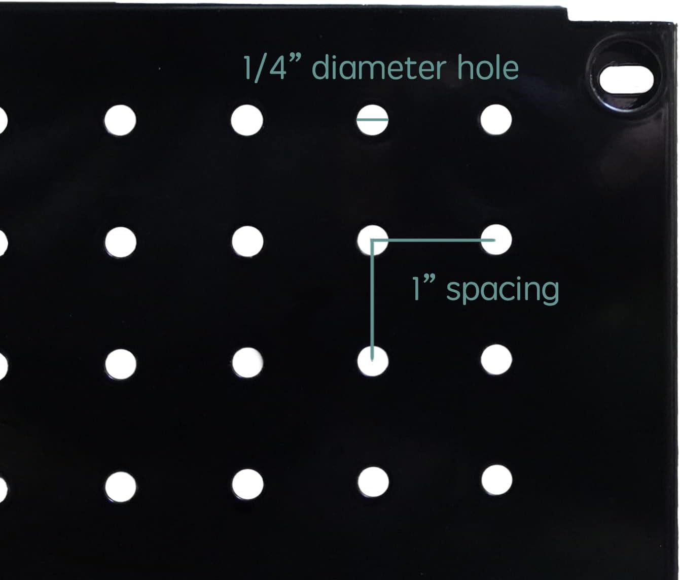 Metal Pegboard 12-Inch Tall x 16-Inch Wide Heavy Duty Wall Organizer for Home Garage Tool Storage 4pcs Green