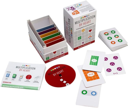 Math for Love Multiplication by Heart Visual Flash Cards for Multiplication fact Mastery in Five Minutes a Day