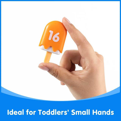 Mini Number Pops 1-10 – Fun Number Matching Toys for Kindergarten & Preschool – Ice Cream Counting & Recognition Math Games