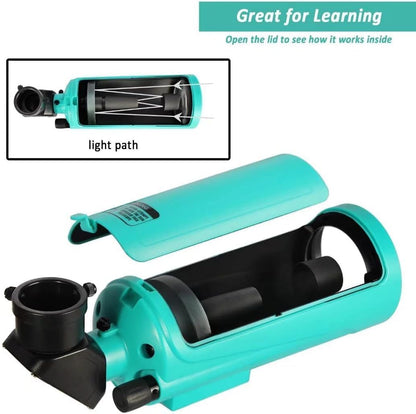Maksutov-Cassegrain Telescope for Adults Kids Astronomy Beginners, Sarblue Mak60 Catadioptric Compound Telescope 750x60mm, Compact Portable Travel Telescope, with Tabletop Tripod Phone Adapter