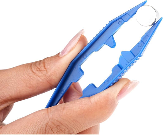 Plastic Tweezers for Kids 6 Pack - Craft Tweezers Set for Beading Jewelry Making - 4.3 Inch Precision Tools for Fine Motor Skills Development - School Classroom Supplies - Assorted Bright Colors