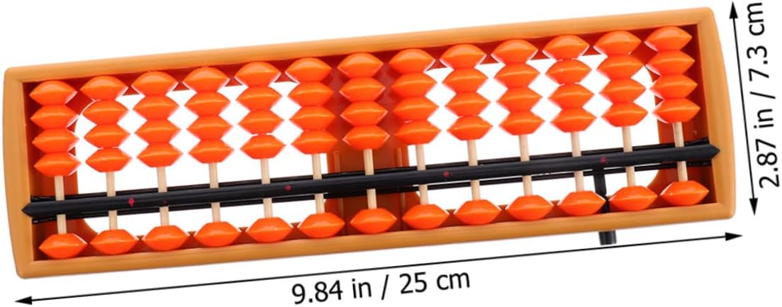 Toddmomy Chinese Abacus for Boys and Girls Portable Counting Tool for Arithmetic Simple Design for Preschool and Elementary Students