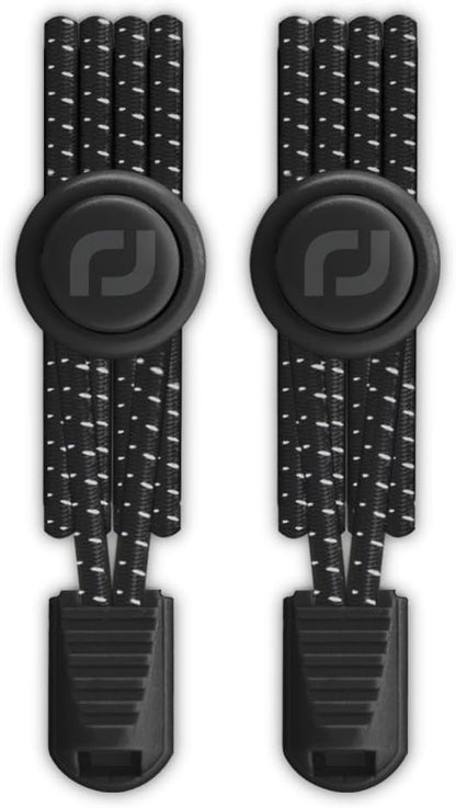 RJ-Sport Tieless Elastic Shoe Laces - Heavy Duty No Tie Shoelaces for Kids and Adult with Strong Lock and Speed Shoestrings