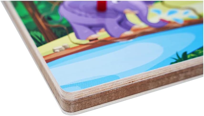 Wooden Transportation Sound Peg Puzzles for Toddlers, Wooden Pegged Puzzle with Sound Effect for Toddlers and Preschoolers, Educational Learning Toy Gift