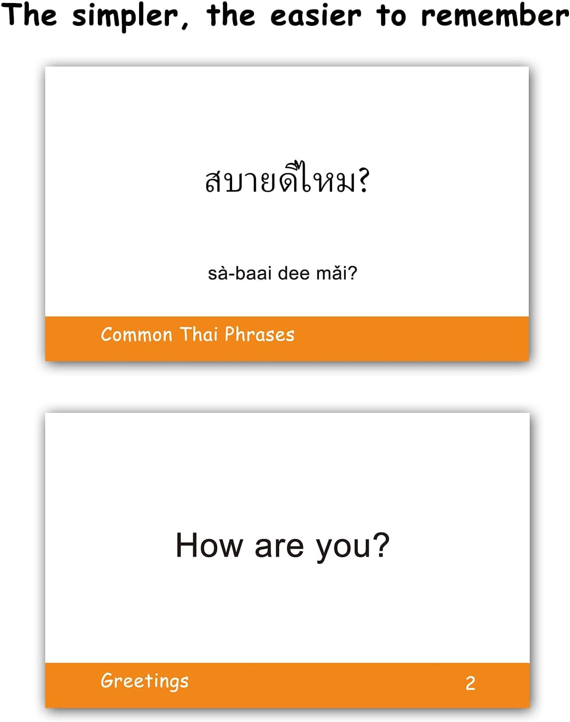 100 Essential Thai Phrases Flash Cards for Adults - Learn Thai Phrases for Beginners with Durable & Portable Flashcards- Thai Flashcards Simple Phrases