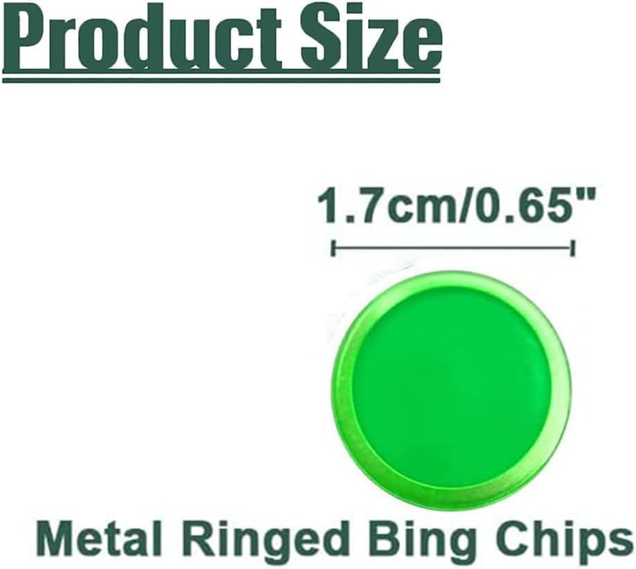 Magnetic Bingo Set -100 PCS Orange Metal Ringed Chips/Plastic Poker Tokens/Markers/Math Counting/Science Exploration/STEM Kit/Family Game Nights
