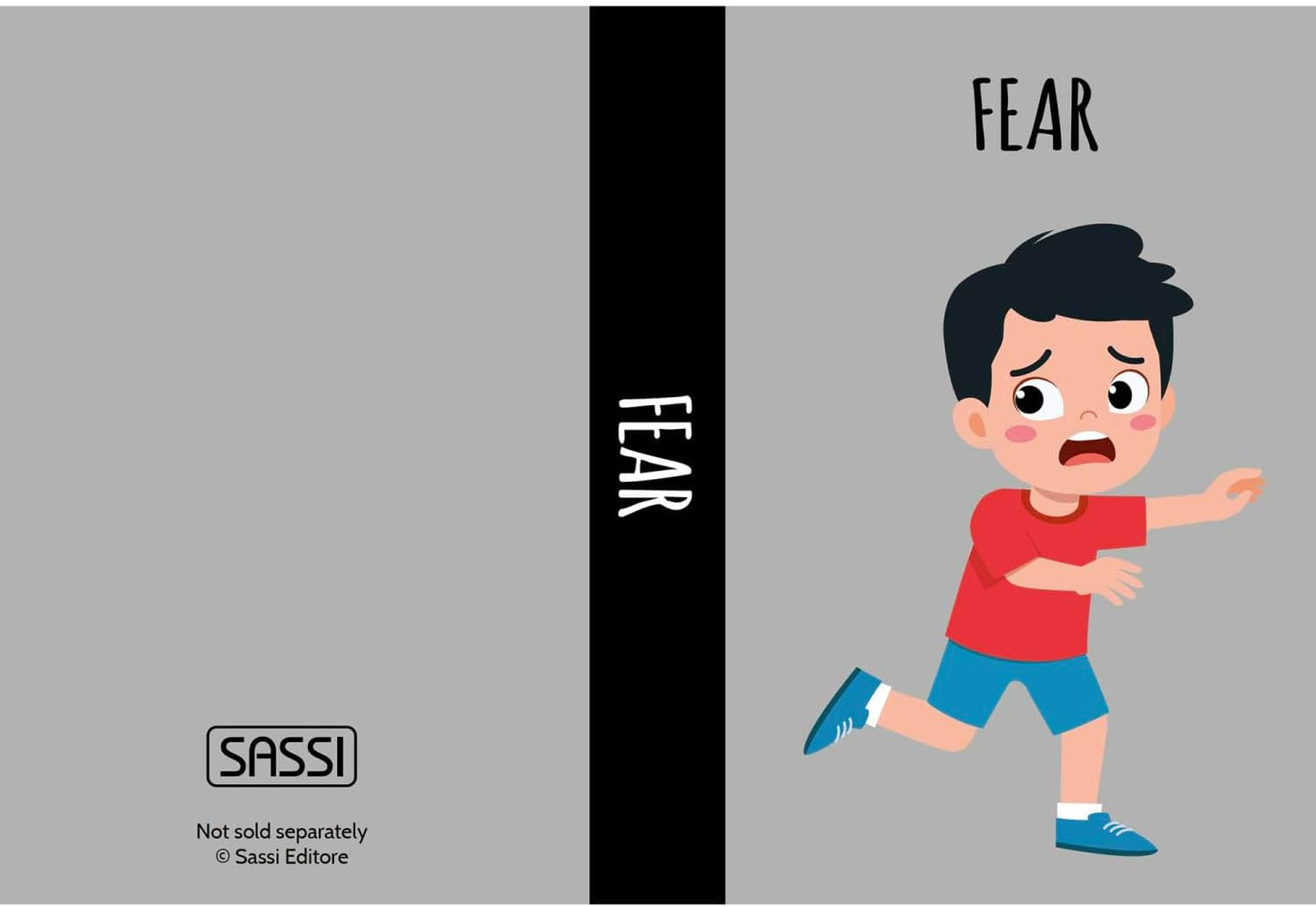 Sassi: My First Library - Emotions- 8 Cardboard Mini-Book Set, Feelings Development, Rhyming Stories, Portable Box, Read-Learn-Play, Kids-Toddlers 2+