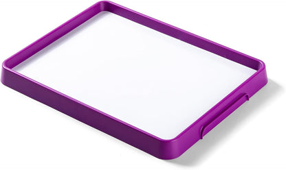 Magnetic Tray – Magnetic Whiteboard for Kids with Dry Erase Surface, Stackable Magnetic Dry Erase Activity Tray（Cyan）