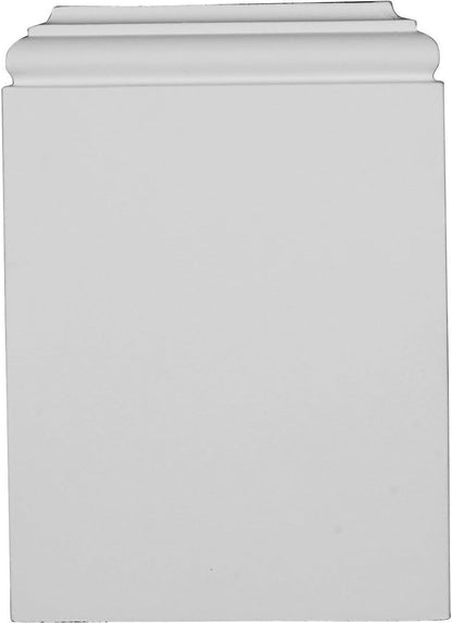 Ekena Millwork PB07X10X01TR Traditional Plinth Blocks, 7 3/8"W x 10 1/4"H x 1 7/8"P, Primed