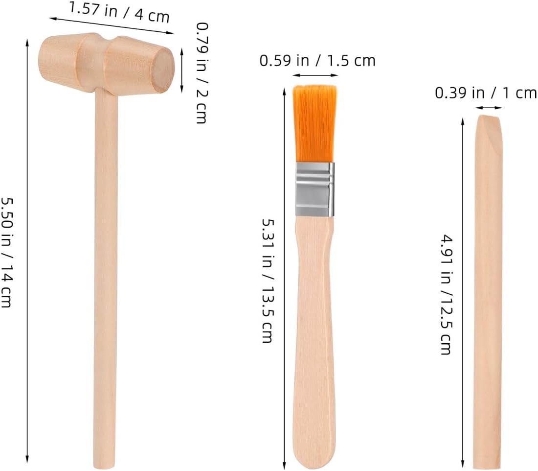 TOYANDONA Dinosaur Digging Tools Toy Kit with Hammer Chisel Brush Small Lightweight Excavation Set for Kids Stem Learning and Gemstone Digging Play