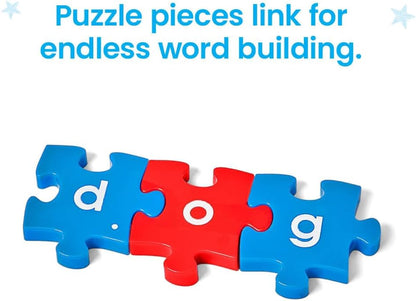 hand2mind Lowercase Alphabet Puzzle Pieces, Spelling Toys for Kids 3-5, Word Building Puzzles, Letter Recognition for Preschoolers, Toddler ABC Learning Toys, Science of Reading Manipulatives