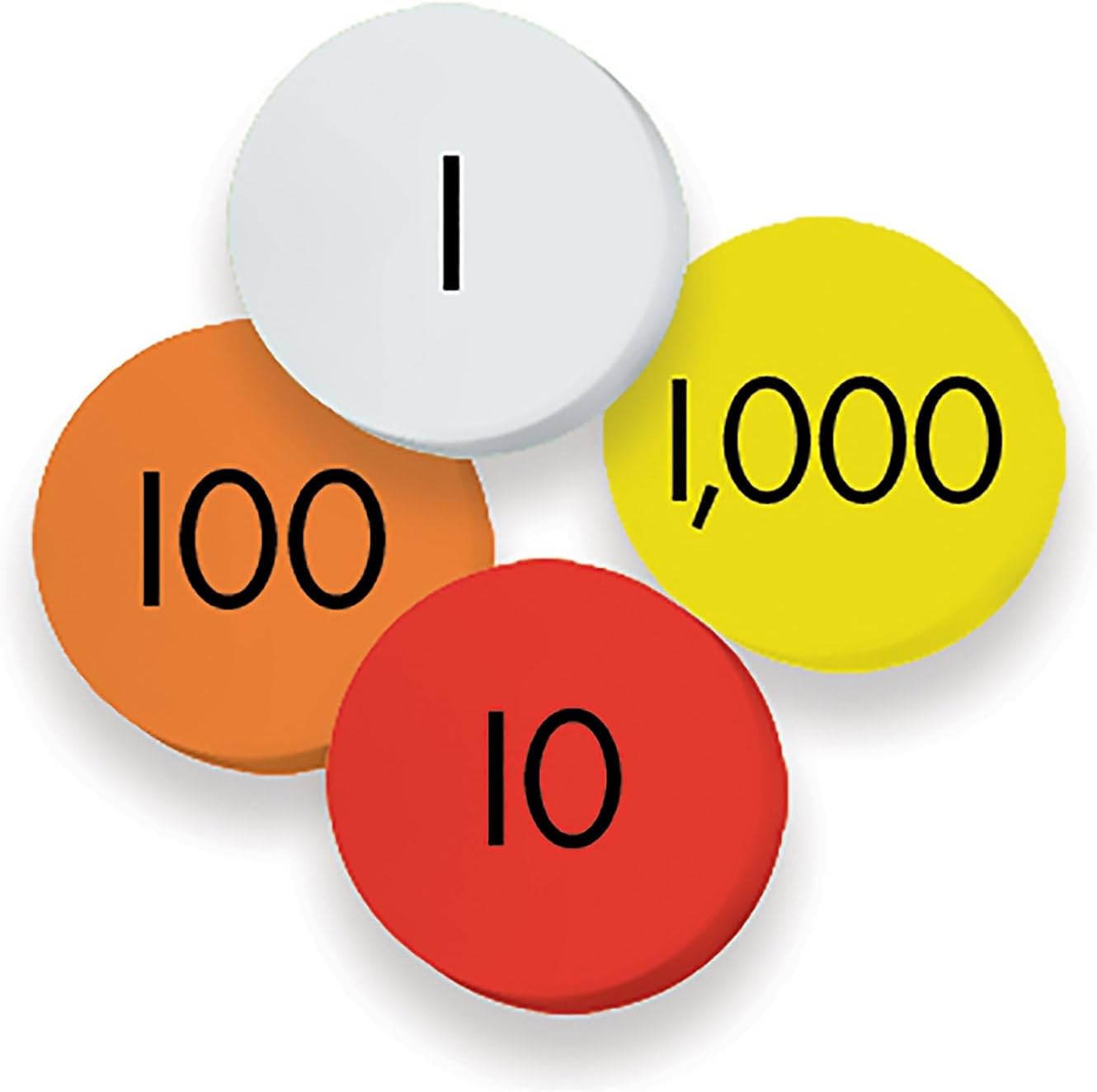 Sensational Math 4-Value Whole Numbers Place Value Discs, 100/Set, 3 Sets (ELP626636-3)