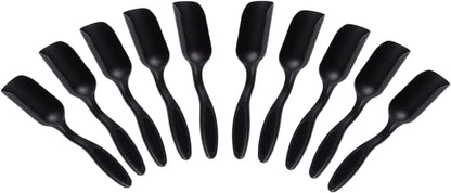 10Pcs NINGDAN Mini Shovel,Plastic Mini Gardening Shovel Spoons Soil Scoops,Cultivation Digging Transplanting Tools for Succulents Potted Flowers,Milk Powder/Coffee Beans Scoops (5 Colors)