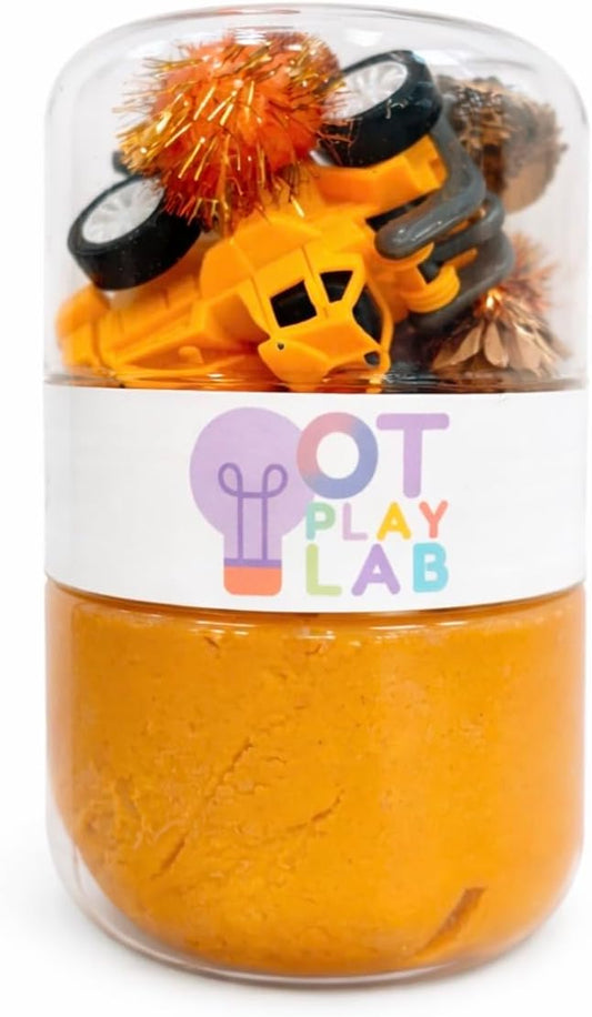 OT Play Lab: Grab'N'Go Sensory Play Dough Jar | Screen-Free Toddler Activity Kit | Fine Motor | All-Natural (Easter Breeze)