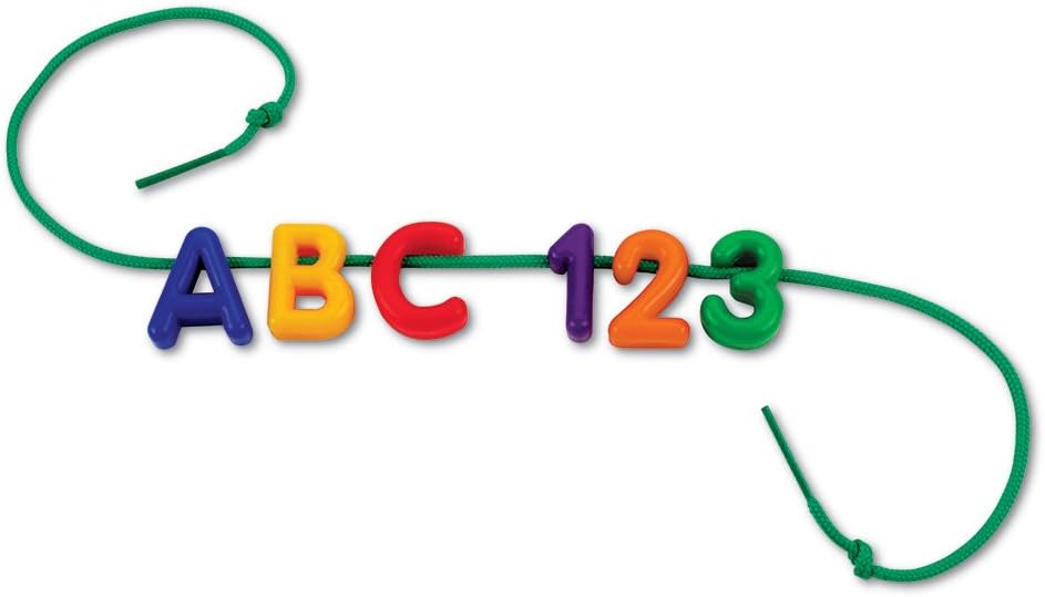 Learning Resources Beads and Patterns Card Set, Lacing Beads, 130 Pieces Ages 3+