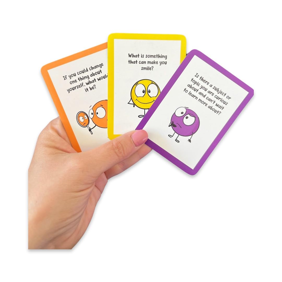 A Little SPOT 101 Get to Know Me Conversation Cards for Kids-Build Connections, Perfect Conversation Starters, Take Anywhere