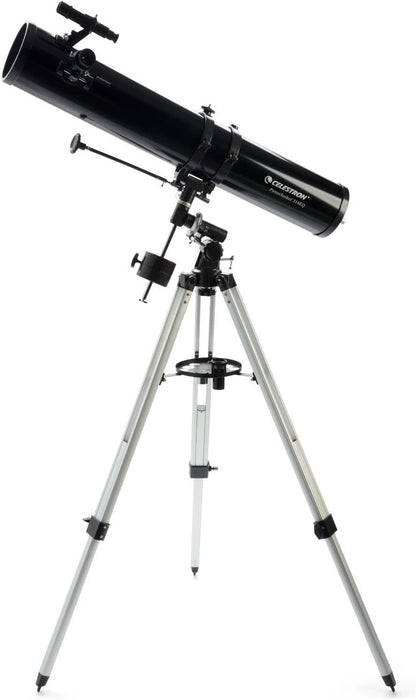 Celestron - PowerSeeker 127EQ Telescope - Manual German Equatorial Telescope for Beginners - Compact and Portable - Bonus Astronomy Software Package - 127mm Aperture