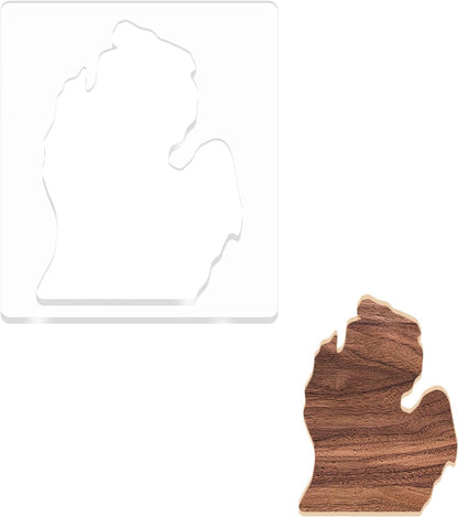 State of United States Router Templates, America Acrylic Router Inlay Template for Woodworking, Template Jig Woodworking Craft Tracing Guide Tool (State of Texas)