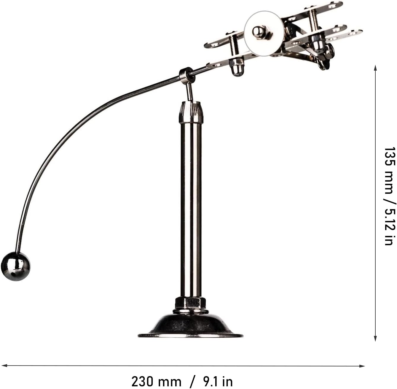 Sunnytech Steel Balance Physics Toy Weightlifter Kinetic Art Balance Toy Balancing Decompressive Science Home Office Toy for Desk Decor WJ020