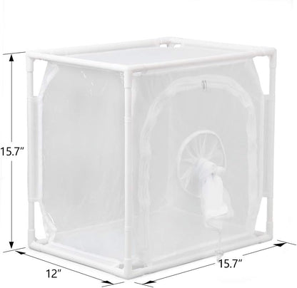 RESTCLOUD Monarch Butterfly Habitat Cage, Outdoor Insect Mesh Cage Terrarium 16" x 12" x 16"