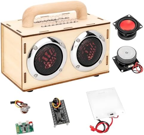 DIY Bluetooth Speaker Kit with LED Lights & Colored Pencils - STEM Building Science Kit for Kids Ages 8-14, Electronic Engineering Project Kit, Creative Gift for Teen Boys & Girls Age 9 10 11 12 16