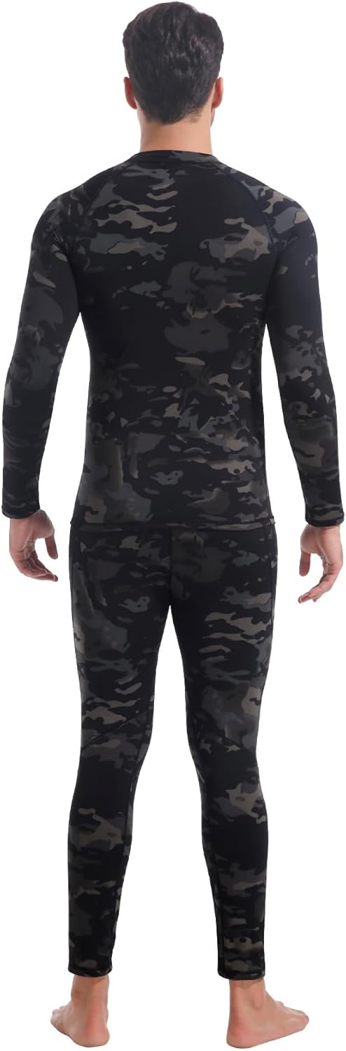 CL convallaria Thermal Underwear Long Johns Set Mens Winter Gift Hunting Gear Sport Base Layer Bottom Top - Colors B
