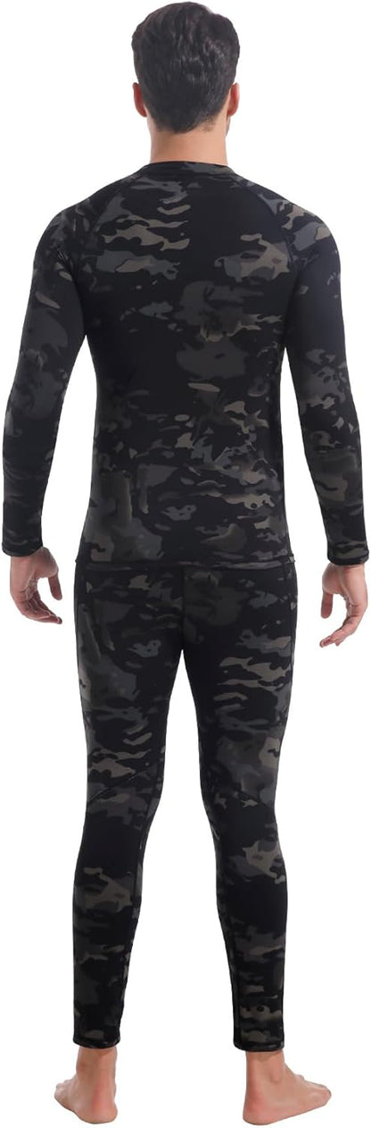 CL convallaria Thermal Underwear Long Johns Set Mens Winter Gift Hunting Gear Sport Base Layer Bottom Top - Colors B