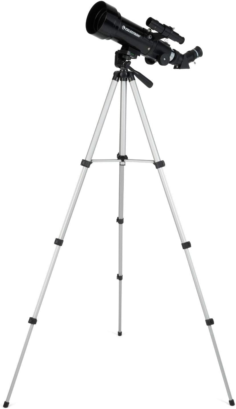 Celestron Travel Scope 70 Portable Refractor Telescope – 70mm Aperture, Fully-Coated Glass Optics – Includes Tripod, Backpack & Software – Ideal for Beginners & Travel