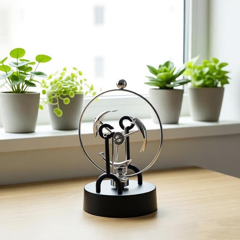 Perpetual Motion Kinetic Art Swing Physics Mechanics Balance Physics Desk Home Decor FN29
