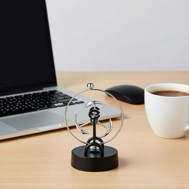 Perpetual Motion Kinetic Art Swing Physics Mechanics Balance Physics Desk Home Decor FN29