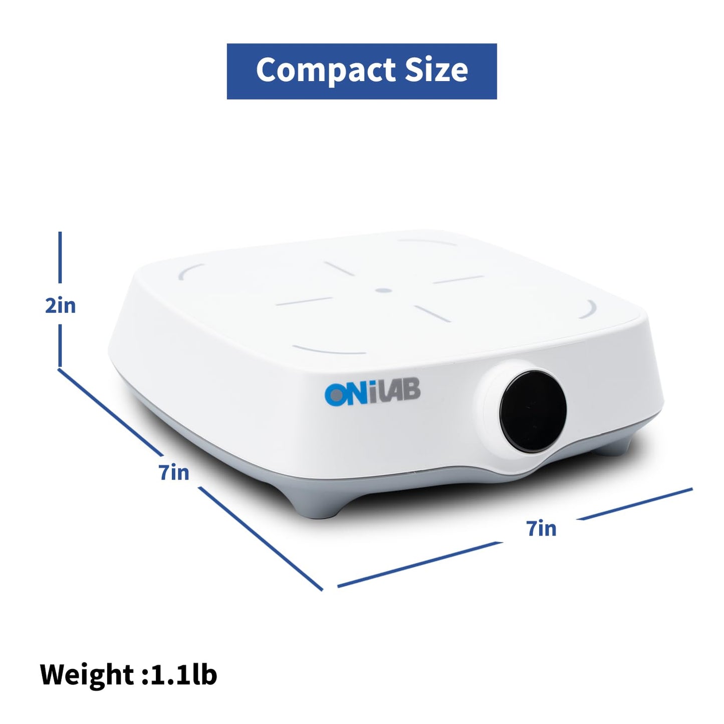 ONiLAB Magnetic Stirrer with 8PCS stir bar Set and stir bar Retriever, Magnetic Mixer Max Stirring Capacity 3000ml(No Heating)