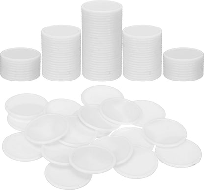 uxcell Plastic Poker Chips, Learning Counters Counting Counters Disk Marker Opaque Game Token for Game Play Math Counting