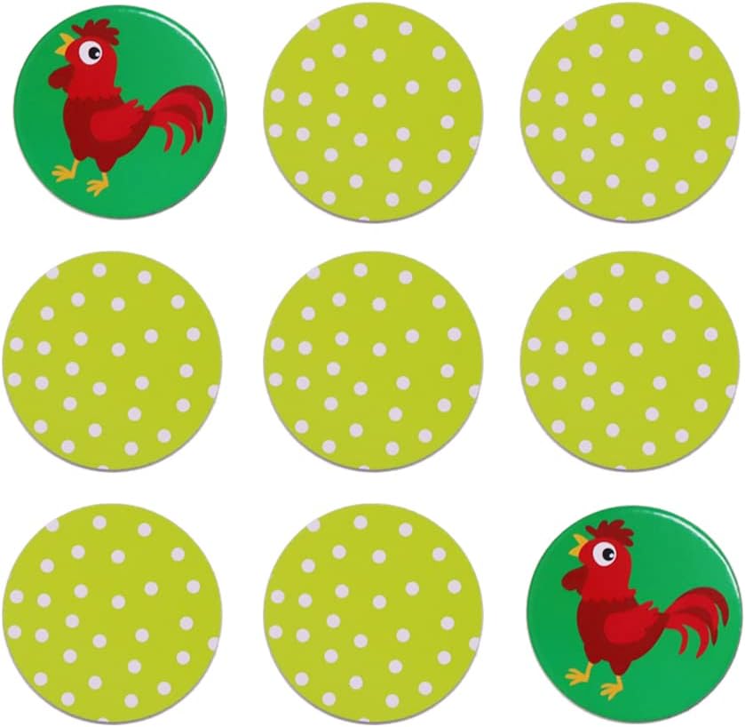 KiDEPOCH Memory Match Game – 16 Matching Pairs Preschool Memory Games Featuring Barnyard Element, Non Toxic Educational Memory Matching Game, Perfect for Kids, Toddlers, 3 Year Old or Up