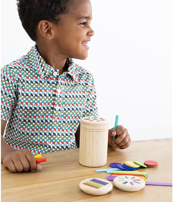 Fat Brain Toys 3 in1 Learning Fine Motor Skill Toy - 3-in-1 Sorting Cup Early Learning Toys for Ages 3 to 6