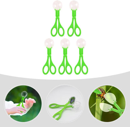 Alasum Kids Bug Catcher Scissor Clamps Tool Set - 5 Plastic Bug Catchers for Outdoor Exploration and Learning Safe Grip Grabber for Toddlers and Children