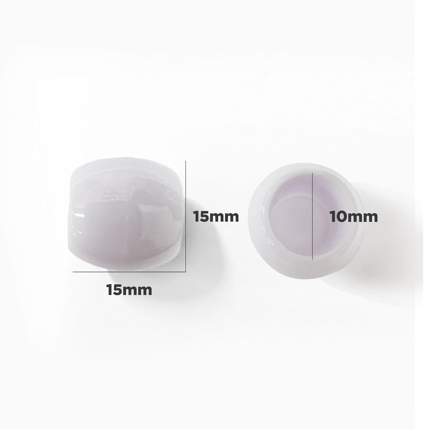 Donna Kids Jumbo Pony Beads 15mm Silver, Clear – Large Hair Beads for Braids, Ponytails & Styling, Durable Soft Rubber Feel for Kids’ DIY Hair Accessories, Bracelet & Craft Use, 1 Pack