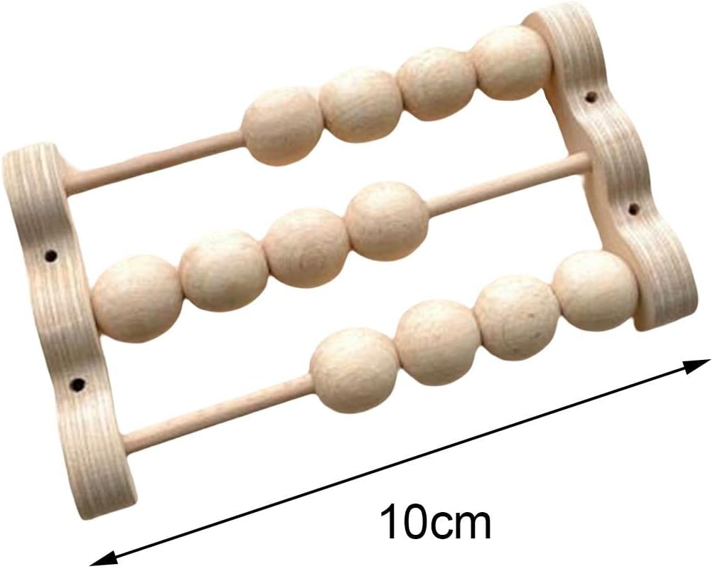 Educational Wooden Busy Board Set for Kids and Growth, Triple Row Abacus