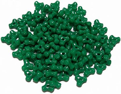Tri Beads, Easy-to-Use Reusable Jewelry Making Supplies for Art, Craft Decorations & More, 11 mm Bracelet Beads, Crafted in The USA, Neon Yellow, 500 pcs (Pack of 1)