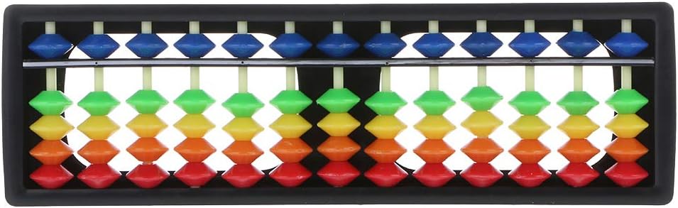 13 Column Portable Soroban Calculating Tool with Color