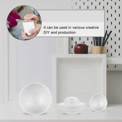 Adult Crafts 5 Sets Solar System Model Foam Ball Kit White Foam Ball Unfinished Polystyrene Spheres Outer Space for DIY Crafts Making Project
