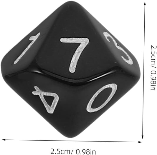 30pcs Multi-Colored Place Value Dice Plastic Party Game Dice for Board Games and Gatherings with Multi-Sided for Entertainment and RPG Role Playing