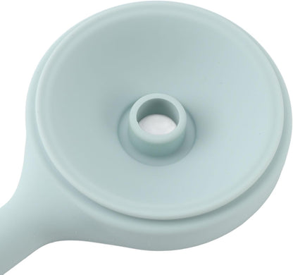 Fdit Sensory Play Funnels Scoop Sensory Toy Foldable Silicone Bin Accessories for Toddlers 3pcs with Fine Motor Skills Development